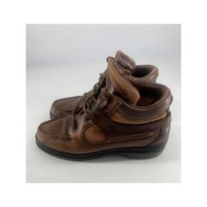 Timberland Ankle Boots Mens Size 7.5  Goretex Brown Leather Lace Up Gorpcore Vtg